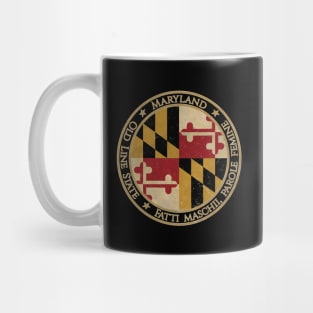 Vintage Maryland USA United States of America American State Flag Mug